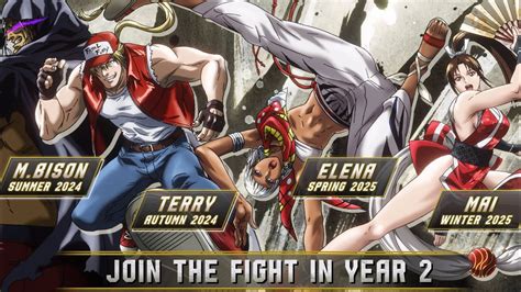 SF6 - Terry Bogard, Mai, Eleanor & M. Bison Year 2 DLC Teaser!! - YouTube