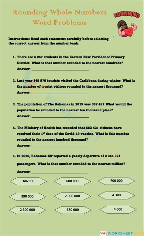 Rounding answers up or down - Division Maths Worksheets for Year 3 ... - Worksheets Library