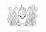 Monster Coloring Page  Fun And Creative Sheets sketch template