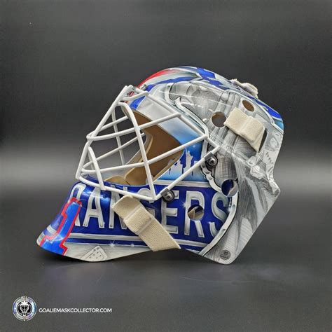 Igor Shesterkin Unsigned Goalie Mask New York 2022 Lundqvist Tribute ...