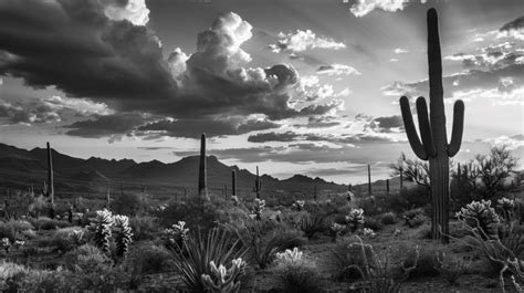 Arizona Desert Sunset With Giant Saguaro Cactus Background, Desert, Cactus, Arizona Background ...