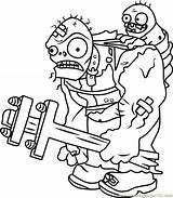 Plants Vs Zombies Coloring Pages Giant Zombie & Book For Kids sketch template
