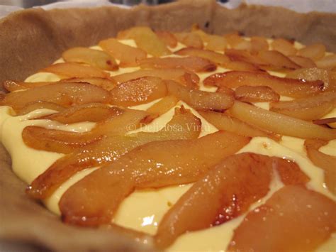 Crostata di castagne con crema al mascarpone e pere caramellate ...