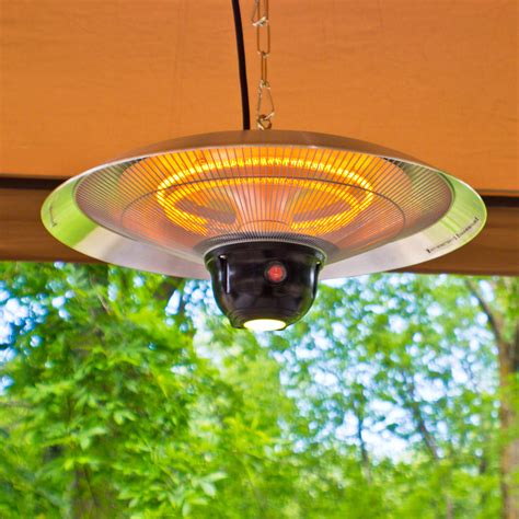 Energ+ Infrared Electric LED Hanging Patio Heater - HEA-21522 SILVER ...