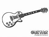 Coloring Pages For Kids Guitar sketch template