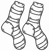 Template Sock Socks Printable Seuss Coloring Dr Outline Fox Clipart  sketch template