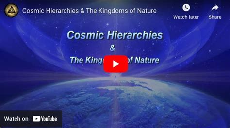 Cosmic Hierarchies & The Kingdoms of Nature - Sydney Goodwill