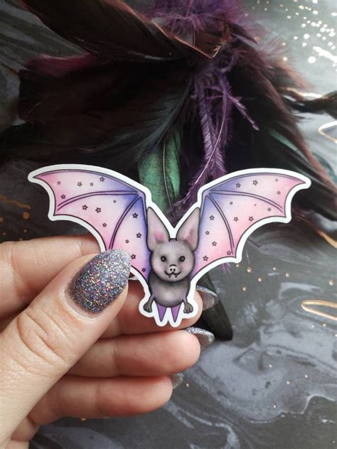 Cute Bat Sticker Spooky Aesthetic Waterproof Animal Sticker Spooky Stickers Spooky Mama Witch ...