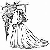 Wedding Coloring Page · Creative Fabrica sketch template