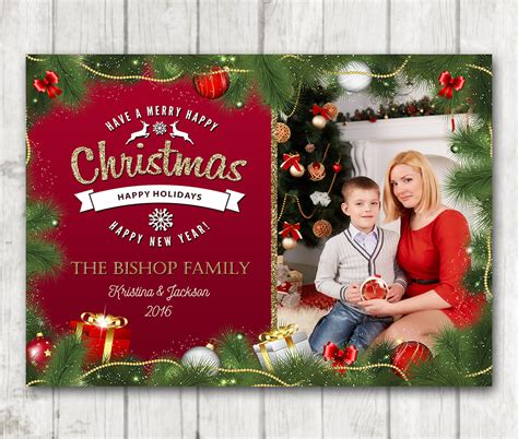 Custom Christmas Card, Christmas Card – Happy Barn