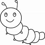 Happy Caterpillar Coloring Page  Free Clip Art sketch template