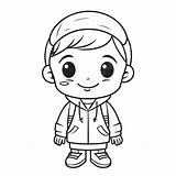 Little Boy Coloring Pages Printable Free For Kids Of sketch template