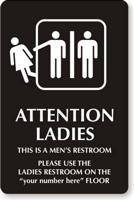 Funny Bathroom Signs | Humorous Restroom Signs