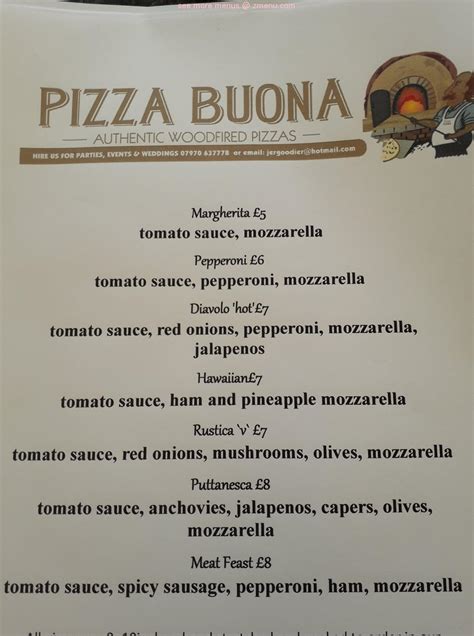 Online Menu of Buona pizza us Restaurant, Clermont, Florida, 34711 - Zmenu