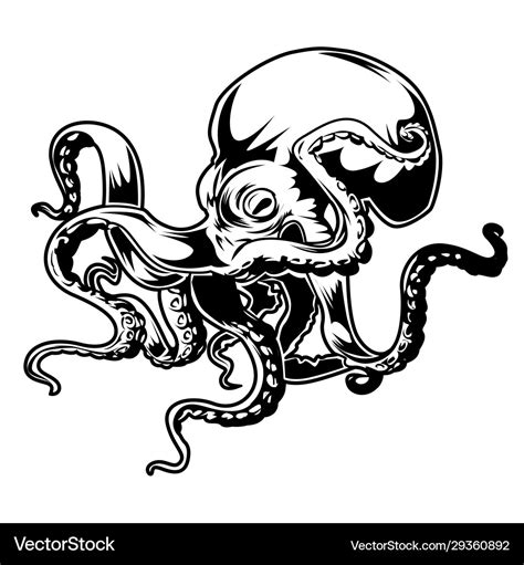 Giant Octopus Tattoo Drawing