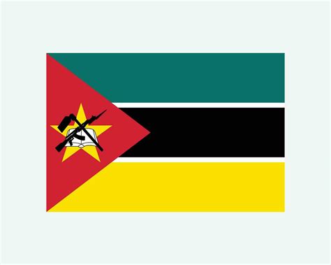 nacional bandera de Mozambique. mozambiqueño país bandera. república de ...