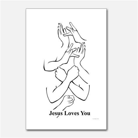 Jesus Loves Me Sign Language Printable