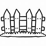Picket Fence Coloring Page sketch template