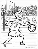 30 NBA & Basketball Coloring Pages Free PDF Printables sketch template