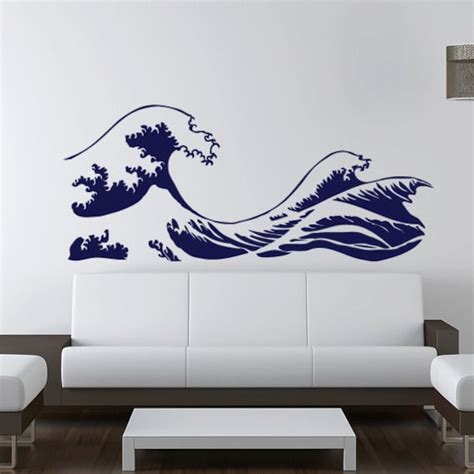 Kanagawa Wave Wall Decal Hokusai Vinyl Sticker by urbandecal