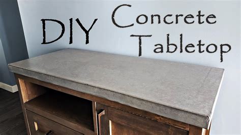 Beginners guide, Concrete Tabletop you can build. No special tools, hand finished - YouTube