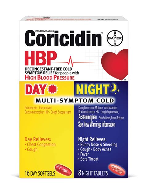 CORICIDIN® HBP DAY & NIGHT MULTI-SYMPTOM COLD