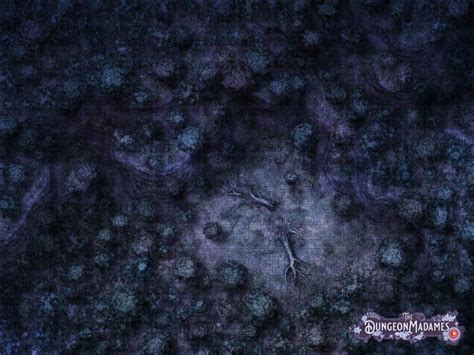 Forest Clearing Eerie Purple Night [40x30] Battlemap : dndmaps | Forest map, Map pictures, Night ...