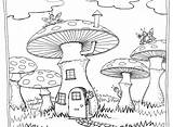 Trippy Shroom Coloring Pages At GetColoringscom  Free Printable sketch template