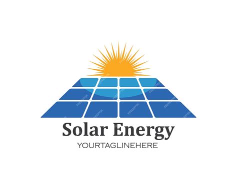 Premium Vector | Solar panel logo vector icon of natural energy