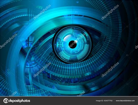 Abstract Blue Background Futuristic Technology Stock Vector by ©titima157@gmail.com 424377762