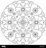 Mandala Art Coloring Pages sketch template
