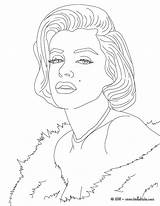AMERICAN CELEBRITIES coloring pages  MARYLIN MONROE People sketch template