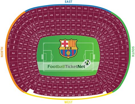 Camp Nou Seating Plan
