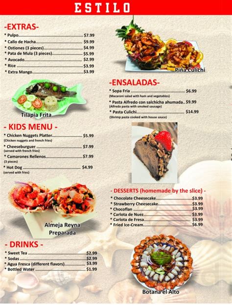 mariscos near me menu - Genesis Helton