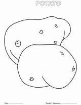 Mashed Potato Coloring Page sketch template