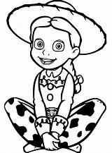 Toy Storys Jessie Coloring Page Story 1372  sketch template