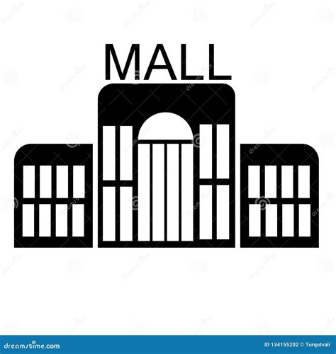 Mall On A White Background With The Adjacent Territory: Parking, Car Service, Restaurant Located ...