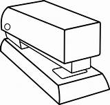 Stapler Coloring Pages sketch template