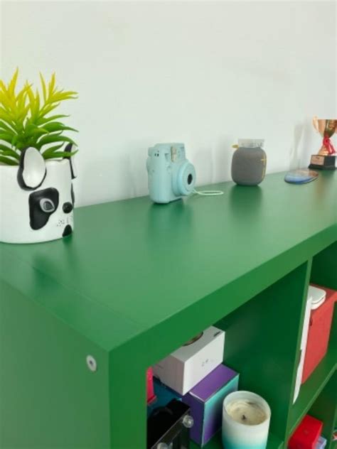Ikea - Green Kallax shelving unit, Furniture & Home Living, Furniture, Shelves, Cabinets & Racks ...
