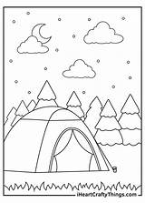 Free Printable Camping Coloring Pages sketch template
