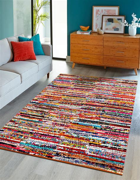 Multicolor 8' x 10' Braided Chindi Rug | Rugs.ca