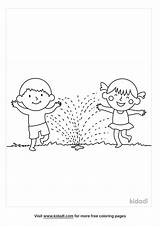 Free Kids And Sprinkler Coloring Page  Printables Kidadl sketch template