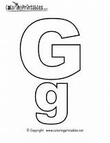 Letter G Coloring Pages sketch template