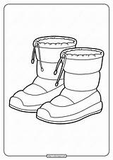 Boots Coloring Sheet Pages sketch template