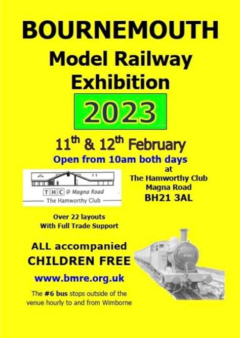 Bournemouth Model Railway Exhibition 2023, Hamworthy Club, Magna Rd, Wimbourne, BH21 3AP ...