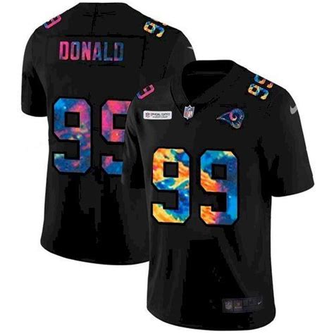 Rams Aaron Donald Multicolor Crucial Catch Jersey – US Sports Nation