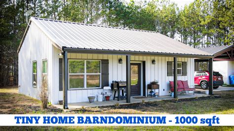 Tiny Home Barndominium Tour - 1000 sqft - YouTube