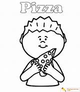 Pizza Coloring Page 18  Free sketch template