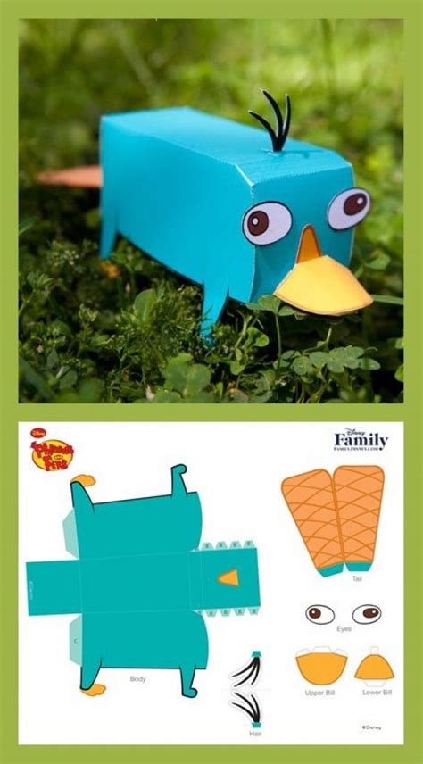 Perry The Platypus Papercraft