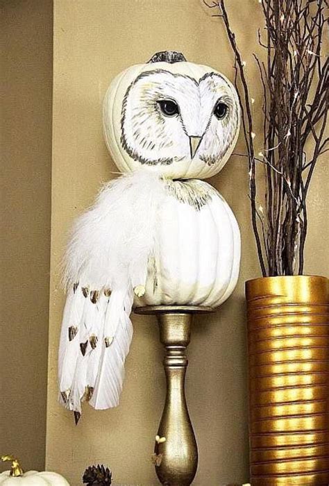 Harry's Hedwig! | Pumpkin decorating contest, Halloween pumpkins painted, No carve pumpkin ...